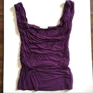Arden B. Purple Drapey Top Size XS